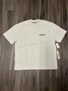 Essentials Fear of God Light Oatmeal T-Shirt Brand New